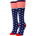 Zmart Red and White Striped Socks American Flag Socks 4Th of July Socks Patriotic Socks, Patriots Gifts for Women American Flag Gifts Citizenship Gifts