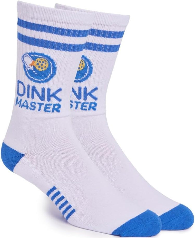 Performance Pickleball Crew Socks, Great Gift for Pickleball Lovers, Mens and Womens, One Size 8-13