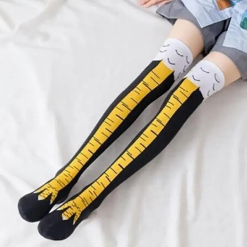 3 Pairs Chicken Leg Socks, 12 Inch Novelty Funny Crazy Women Socks, Calf Socks, Chicken Feet Costume, Funny Chicken Legs Socks
