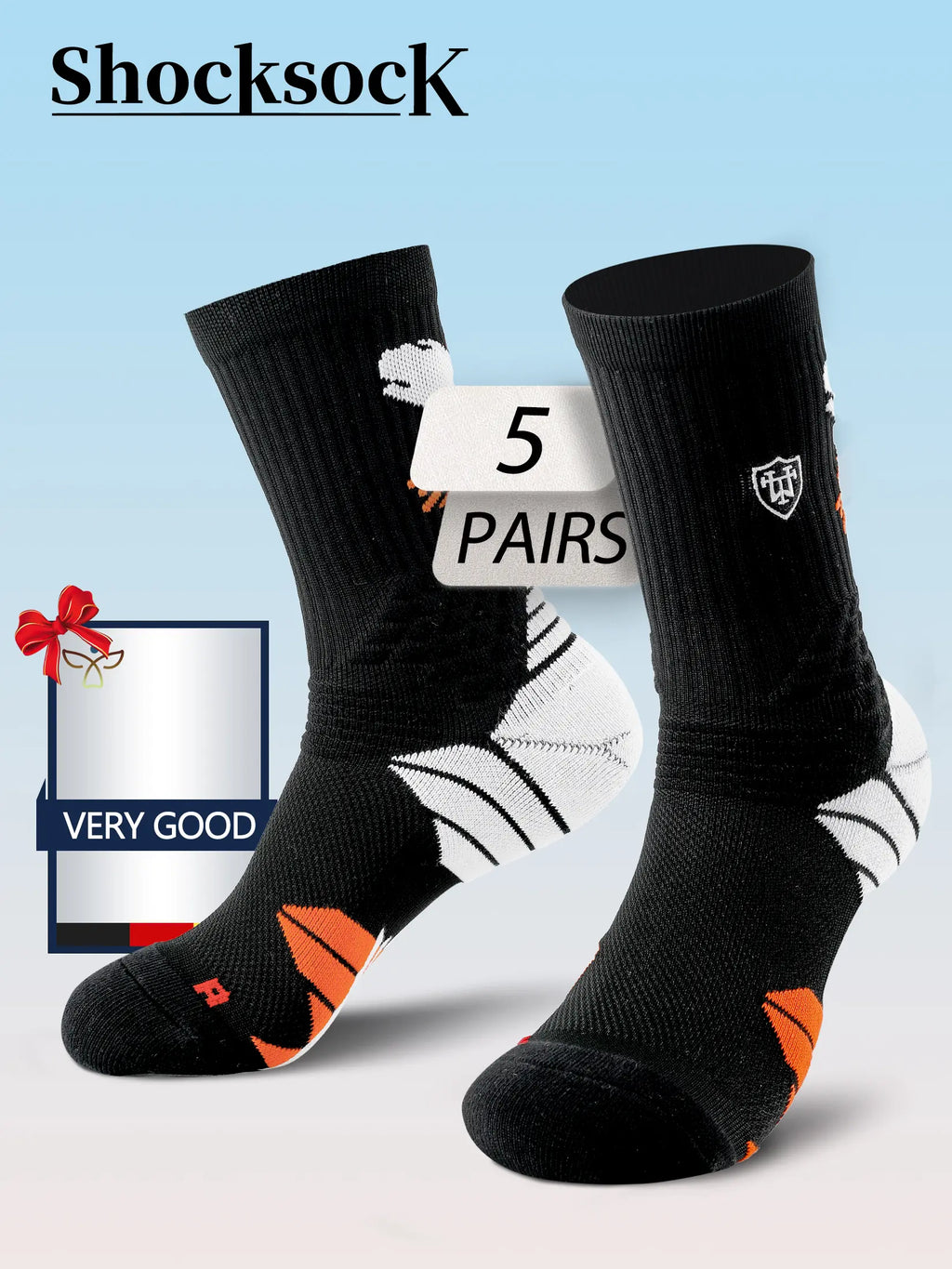 Men'S Preppy Striped Mid-Calf Crew Socks (5 Pairs) - Arch Support, Moisture-Absorbing, Sweat-Wicking, Injury-Preventing, Machine Washable, All-Season Menswear Socks, 2 White Red 2 White Yellow 1 White Blue, All Seasons