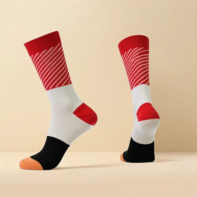 Unisex Crew Socks - 4-Pair Set with Trendy Sushi Design, Soft and Breathable for Everyday Comfort and Festive Occasions, Ideal Gift for Women, Birthdays, Thanksgiving, and Parties