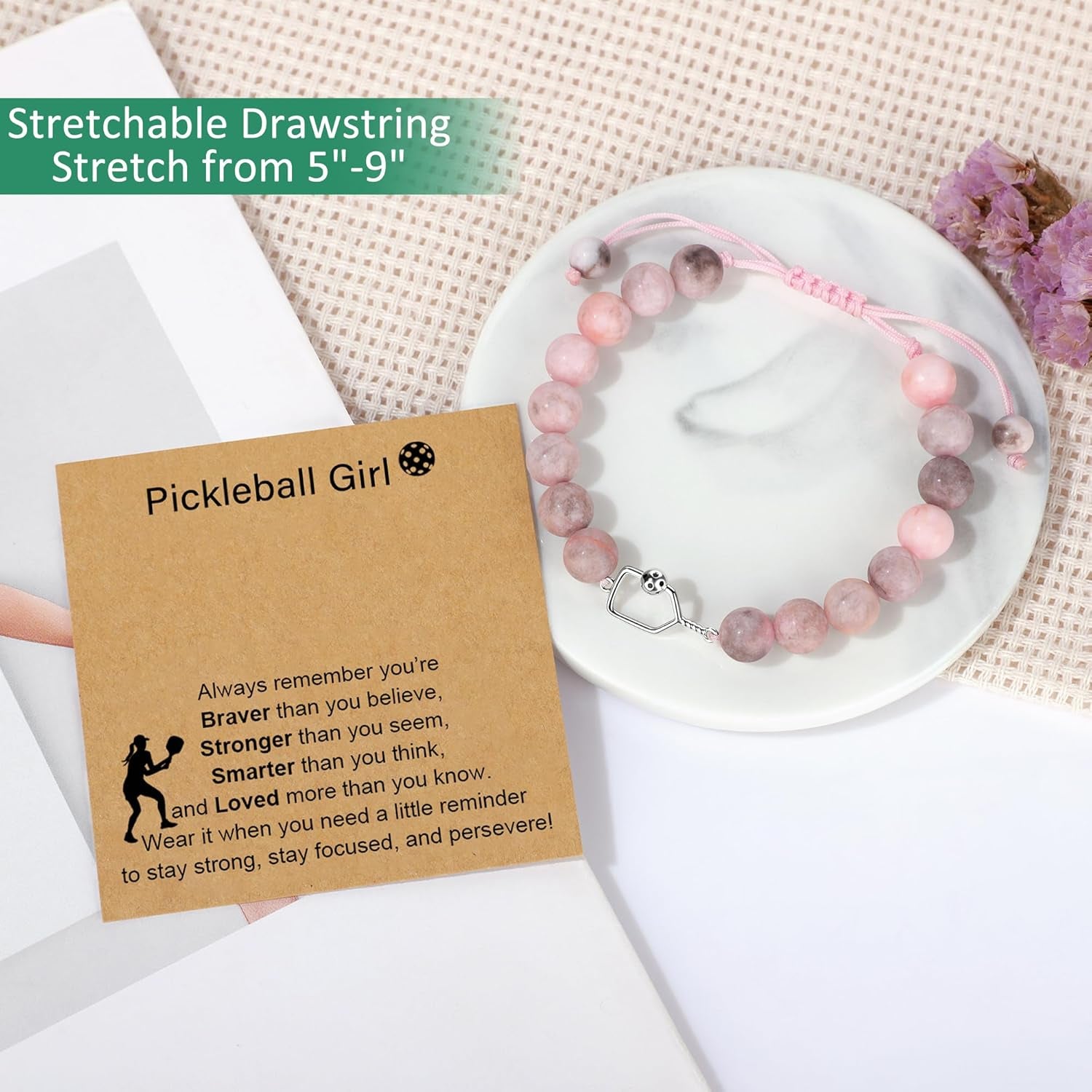 Pickleball Gifts for Women Pickleball Stuff Accessories for Girls Players | Pickleball 16OZ Glass Cup, Tote Bag, Makeup Bag, Bracelet, Funny Socks, Stickers Birthday Gifts for Sport Lovers & Players