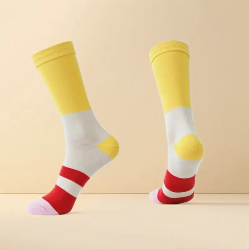 Unisex Crew Socks - 4-Pair Set with Trendy Sushi Design, Soft and Breathable for Everyday Comfort and Festive Occasions, Ideal Gift for Women, Birthdays, Thanksgiving, and Parties