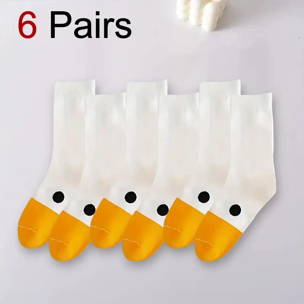 Funny Goose Cartoon Socks – Soft, Breathable & Stylish