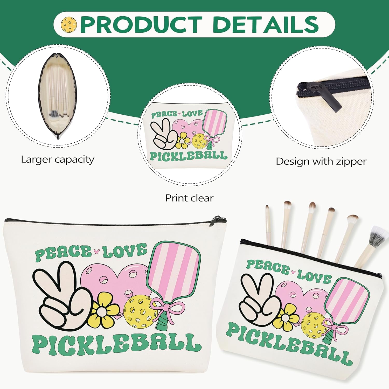Pickleball Gifts for Women Pickleball Stuff Accessories for Girls Players | Pickleball 16OZ Glass Cup, Tote Bag, Makeup Bag, Bracelet, Funny Socks, Stickers Birthday Gifts for Sport Lovers & Players