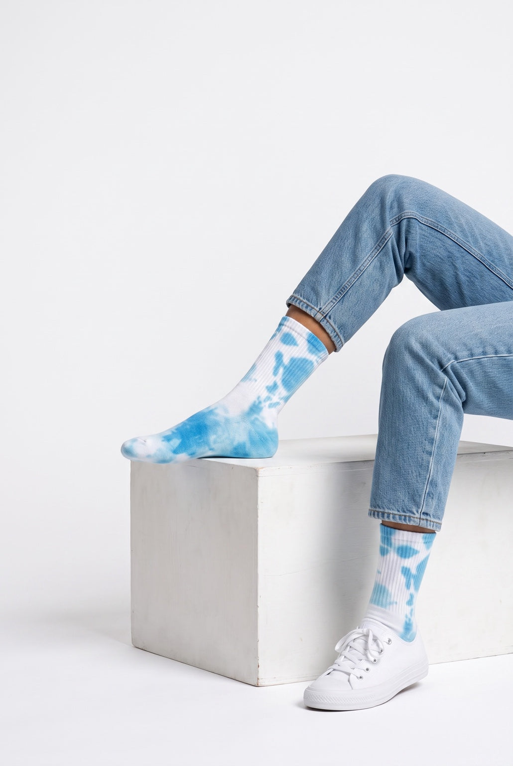 Sky Drift Tie-Dye Socks