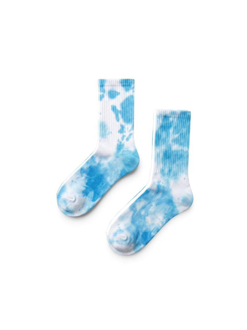 Sky Drift Tie-Dye Socks