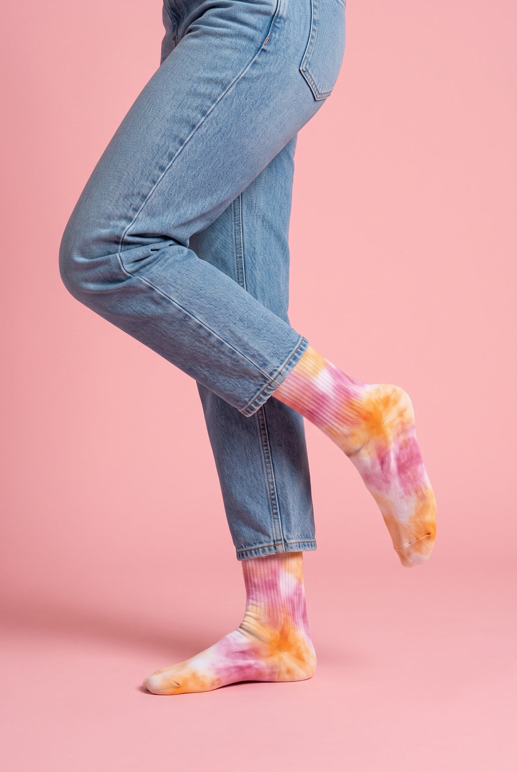 Sunset Glow Tie-Dye Socks