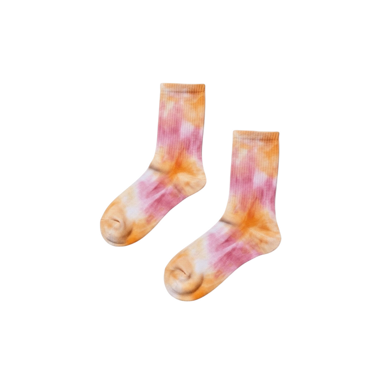 Sunset Glow Tie-Dye Socks
